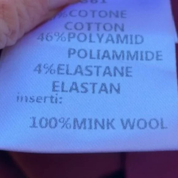 Flavio Castellani Back V Neckline Mink Wool dress NWT - Picture 15 of 15